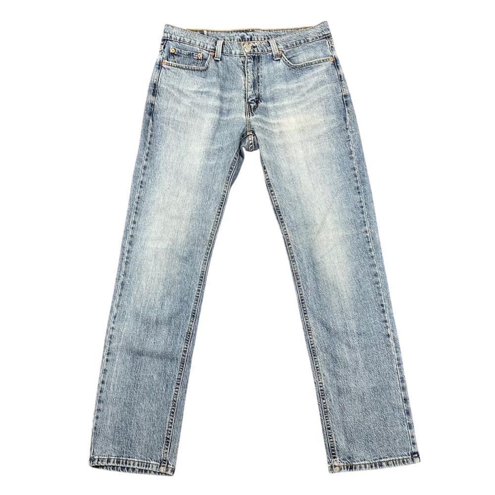 Levis 541 Jeans Mens 33x34 Athletic Taper Light Wash Blue Denim Stretch Urban